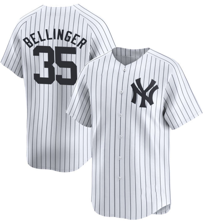 New York Yankees #35 Cody Bellinger White CONTON 2024 Home Limited With Name Stitched Jersey