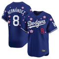 Los Angeles Dodgers #8 Enrique Hern¨¢ndez Player Royal CONTON Tokyo Series Vapor Premier Limited Stitched Jerseys