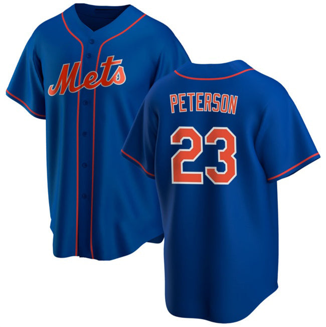 New York Mets #23 David Peterson Royal CONTON Cool Base Stitched Jersey