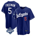 Los Angeles Dodgers #5 Freddie Freeman Player Royal CONTON World Series Meet Game Home Stitched Jerseys