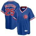 Chicago Cubs #25 Moises Ballesteros Player Royal CONTON T-shirt Cooperstown Collection Limited Stitched Jerseys