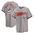 Baltimore Orioles #6 Ryan Mountcastle Player Gray CONTON USA 250 Fourth of July Home Game Stitched Jerseys