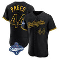 Los Angeles Dodgers #44 Andy Pages Player Black CONTON World Series Meet Snake Skin City Limited Elite Home Stitched Jerseys