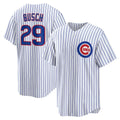 Chicago Cubs #29 Michael Busch White CONTON Home Replica Jersey