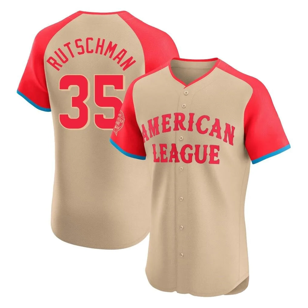 Baltimore Orioles #35 Adley Rutschman Player Cream CONTON American League All-Star Limited Elite Home Game Stitched Jerseys
