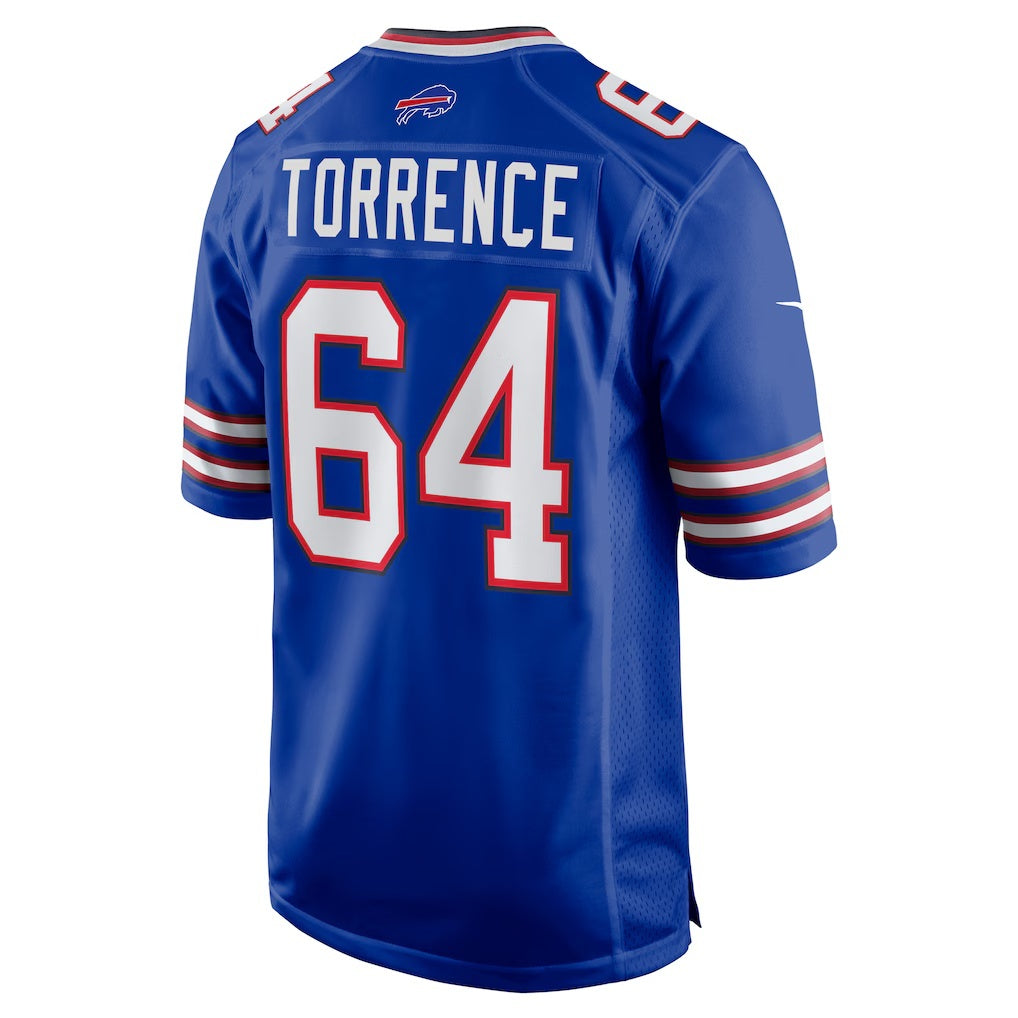 B.Bills #64 O'Cyrus Torrence Royal CONTON Home Game Jersey