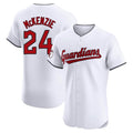 Cleveland Guardians #24 Triston McKenzie Player White CONTON Limited Elite Home Stitched Jerseys