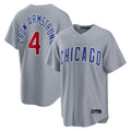 Chicago Cubs #4 Pete Crow-Armstrong Player Gray CONTON Home Game Stitched Jerseys