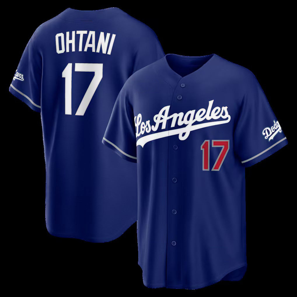 Los Angeles Dodgers #17 Shohei Ohtani Royal CONTON Alternate Stadium Jersey