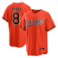 Baltimore Orioles #8 Cal Ripken Player Orange CONTON Home Game Stitched Jerseys