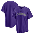 Colorado Rockies Purple CONTON Alternate Replica Team Jersey