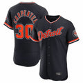 Detroit Tigers #30 Kerry Carpenter Player Navy CONTON Limited Elite Home Game Stitched Jerseys