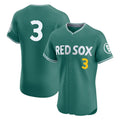 Boston Red Sox #3 Ceddanne Rafaela Player Green CONTON City Connect Limited Elite Home Game Stitched Jerseys1