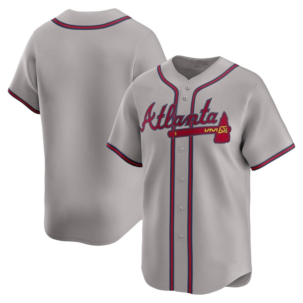 Atlanta Braves Gray CONTON Road Limited Jersey