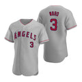 Los Angeles Angels #3 Waylor Ward Grey CONTON Flex Base Stitched Jersey