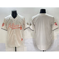 Atlanta Braves Blank Cream CONTON 2024 Atliens & Peach With Outkast Patch Vapor Limited Stitched Jersey
