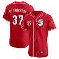 Cincinnati Reds #37 Tyler Stephenson Player Red CONTON Limited Elite Home Game Stitched Jerseys