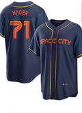 Houston Astros #71 Josh Hader 2022 Navy Blue CONTON City Connect Cool Base Stitched Jersey
