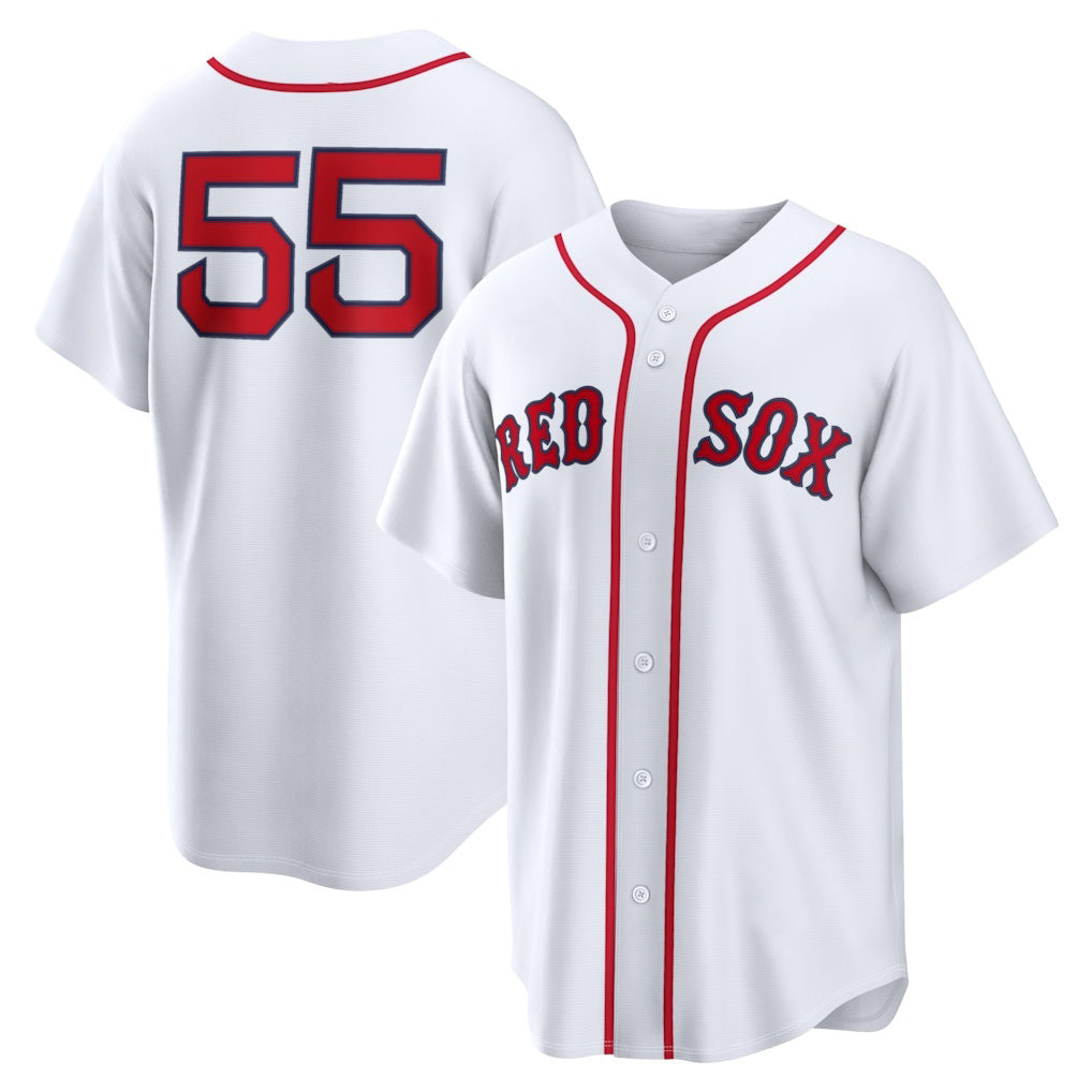 Boston Red Sox #55 Ranger Suarez White CONTON Home Replica Jersey