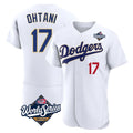 Los Angeles Dodgers #17 Shohei Ohtani Player Gold White CONTON World Series 2026 Collection Stadium Limited Elite Stitched Jerseys