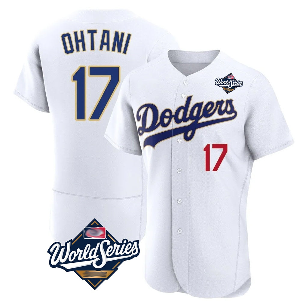 Los Angeles Dodgers #17 Shohei Ohtani Player Gold White CONTON World Series 2026 Collection Stadium Limited Elite Stitched Jerseys