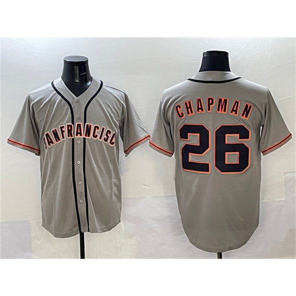 San Francisco Giants #26 Matt Chapman Gray CONTON  Cool Base Stitched Jersey 2