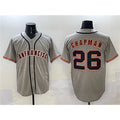 San Francisco Giants #26 Matt Chapman Gray CONTON  Cool Base Stitched Jersey 2