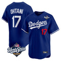 Los Angeles Dodgers #17 Shohei Ohtani Player Royal CONTON World Series Limited Home Stitched Jerseys