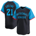 Cincinnati Reds #21 Hunter Greene Player Navy CONTON Limited National League All-Star Game Stitched Jerseys