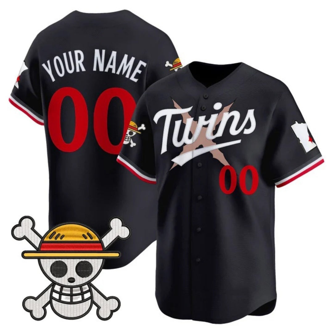 Custom Minnesota Twins x One Piece Navy CONTON Vapor Premier Limited Jersey - Stitched