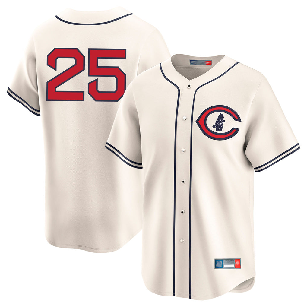 Chicago Cubs #25 Moises Ballesteros Player Cream CONTON Field of Dreams Limited Home Game Stitched Jerseys