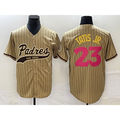 San Diego Padres #23 Fernando Tatis Jr Tan CONTON NEW 2023 City Connect Cool Base Stitched Jersey 2