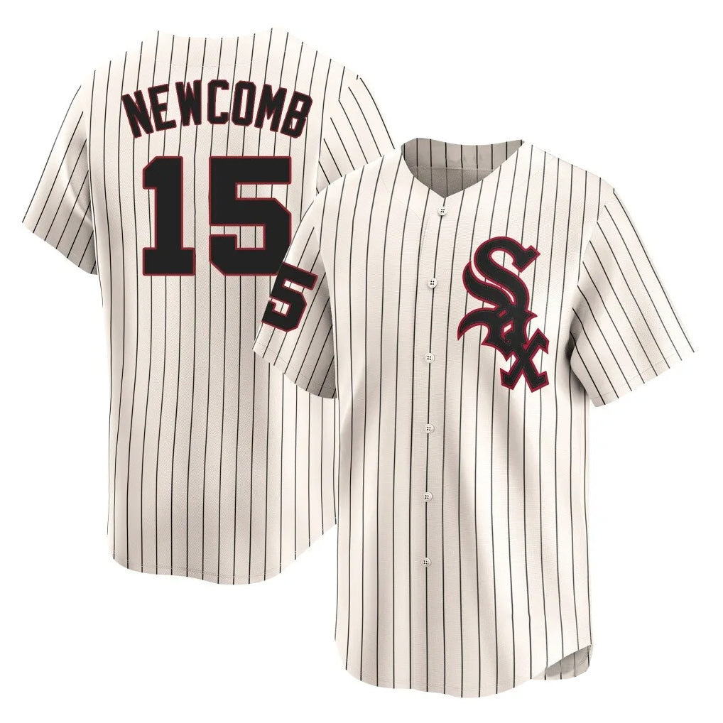 Chicago White Sox #15 Sean Newcomb Player Cream CONTON Cooperstown Collection Limited Home Stitched Jerseys
