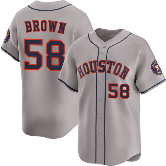 Houston Astros #58 Hunter Brown Navy CONTON 2025 City Connect Limited Stitched Jersey