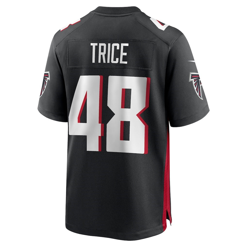 A.Falcons #48 Bralen Trice Black CONTON Team Game Jersey