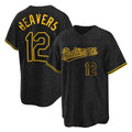 Baltimore Orioles #12 Dylan Beavers Player Black CONTON Snake Skin City Home Game Stitched Jerseys