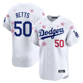 Los Angeles Dodgers #50 Mookie Betts Player White CONTON Tokyo Series Vapor Premier Limited Stitched Jerseys