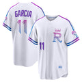 Kansas City Royals #11 Maikel Garcia White CONTON 2026 City Connect Stadium Jersey