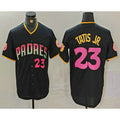 San Diego Padres #23 Fernando Tatis Jr Number Black CONTON 20th Anniversary Cool Base Stitched Jersey