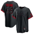 Cincinnati Reds #35 Jose Trevino Player Black CONTON City Connect Home Game Stitched Jerseys