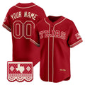 Custom Texas Rangers 2026 City Connect Stadium Red CONTON Stitched Jersey