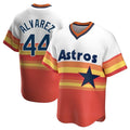 Houston Astros #44 Yordan Alvarez Player Rainbow Cooperstown Collection CONTON T-shirt Stitched Jerseys