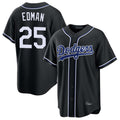 Los Angeles Dodgers #25 Tommy Edman Player Black CONTON Carbon Limited Home Stitched Jerseys