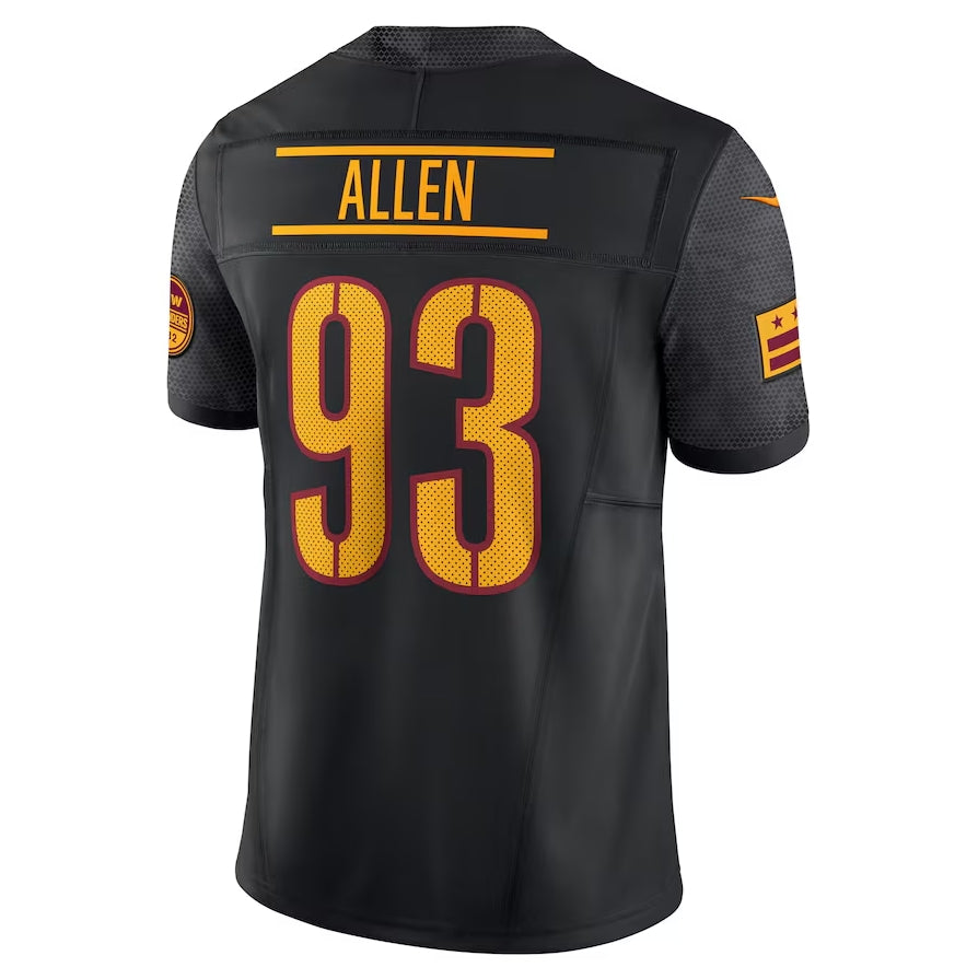 W.Commanders #93 Jonathan Allen Alternate Vapor F.U.S.E. Limited Jersey - Black CONTON