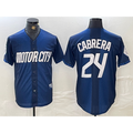 Detroit Tigers #24 Miguel Cabrera Navy CONTON 2024 City Connect Cool Base Limited Stitched Jersey