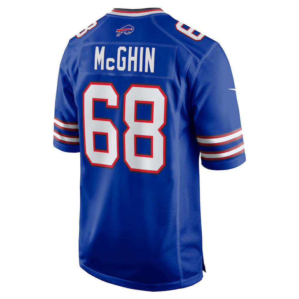 B.Bills #68 Garrett McGhin Royal CONTON Team Game Jersey