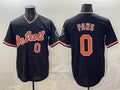 Detroit Tigers #0 Paws Black CONTON 2026 Alternate Vapor Premier Limited Stitched Jersey