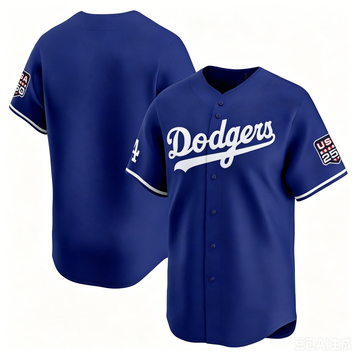 Los Angeles Dodgers Royal CONTON USA 250 Limited Stitched Jersey