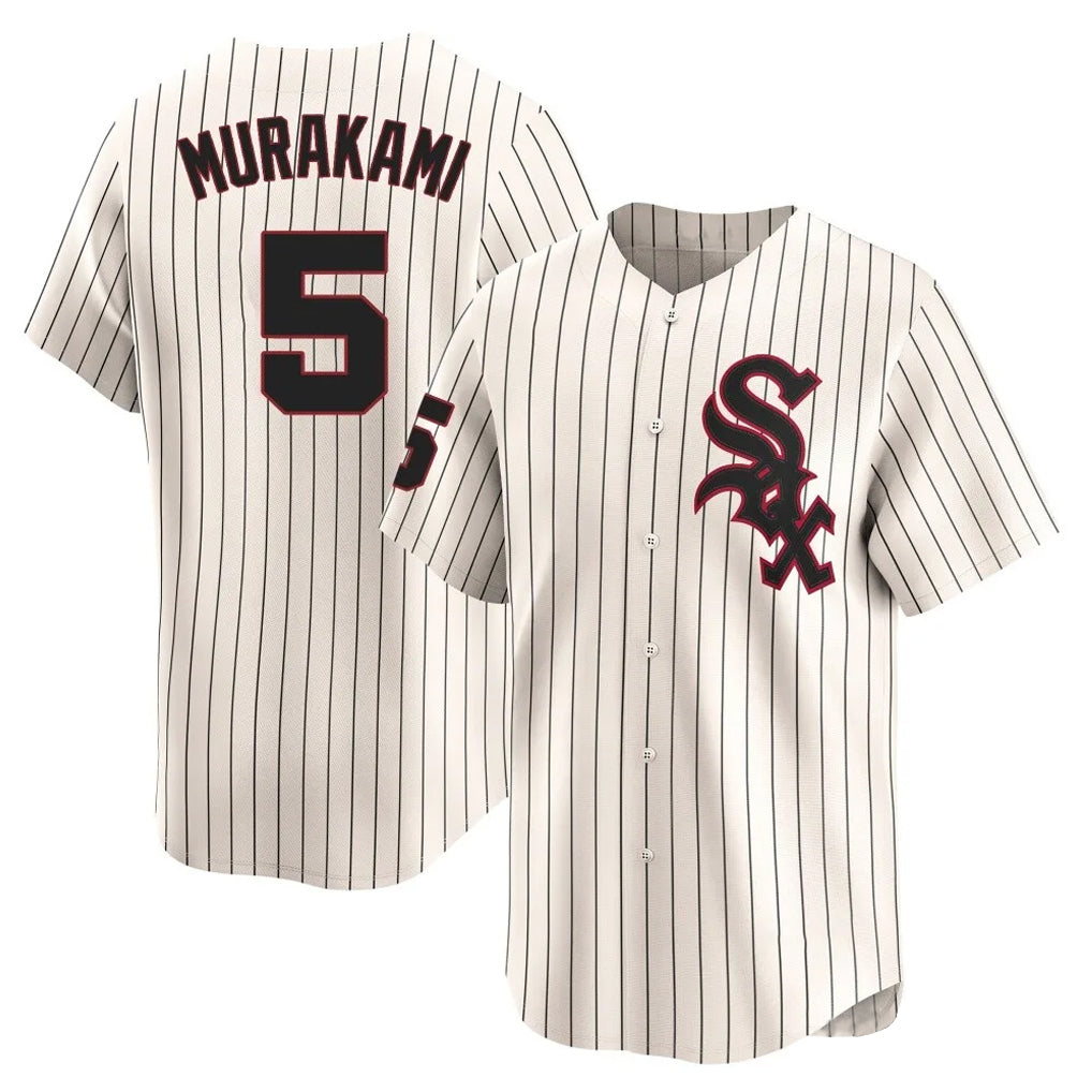 Chicago White Sox #5 Munetaka Murakami Player Cream CONTON Cooperstown Collection Limited Home Stitched Jerseys