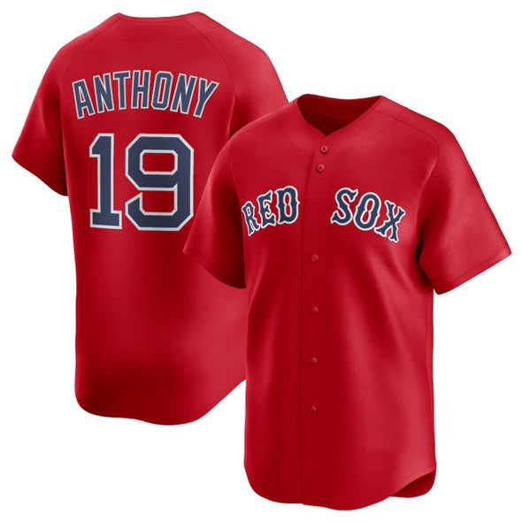 Boston Red Sox #19 Roman Anthony Red CONTON 2024 Alternate Limited Stitched Jersey